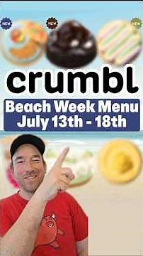 The Crumbl Cookies Beach Week Menu is WILD 👀🔥 #crumblcookies #dessert