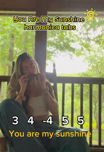 ‘You Are My Sunshine’ on the harmonica with tabs in the key of C☺️☀️ #youaremysunshine #harmonica #harmonicatabs #harmonicatok #harmonicatutorial