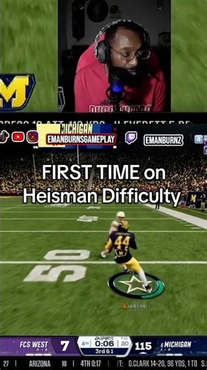 FIRST GAME ON HEISMAN! THIS THE LAST PLAY! 😮‍💨😳 #fofreegaming #roadtoglory #ncaa26 #cfb26