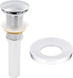 Novatto Vessel Sink Pop-Up Drain and Mounting Ring, Chrome - Amazon.com