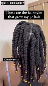 “Twists and African threading will always be my favorite protective hairstyles for length retention on my 4c hair😊” @westafricanbaby #naturalhair #4chair #protectivestyles | Protectivestyles