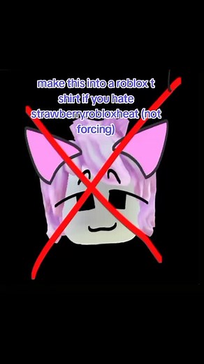 Crear una camiseta de Roblox sobre strawberryrobloxheat