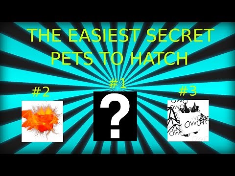 THE EASIEST SECRET PETS TO HATCH IN BGS: bubble gum simulator