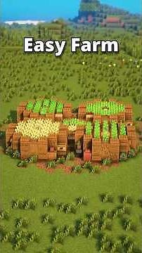 Easy Farm 🌾#minecraft
