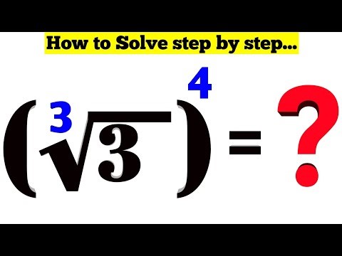 How to Solve (³√3 )⁴ = ? #math #algebra #radicals #cube_root #exponents #power_rule