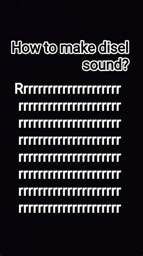 How to make disel sounds🔊