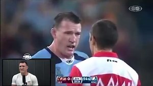 "I had a run. Nate Myles twisted my knee and I said I promise you if you do that again I'm going to punch you in the head" Paul Gallen reveals the story behind one of the most dramatic moments in rugby league history. His fight against Nate Myles in State of Origin. | The Locker Room