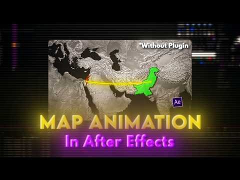 Create Epic Map Animations in After Effects (NO PLUGINS)