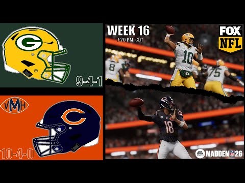 Packers vs. Bears | Week 16 - Simulation | Madden NFL 26 Franchise Mode Simulation