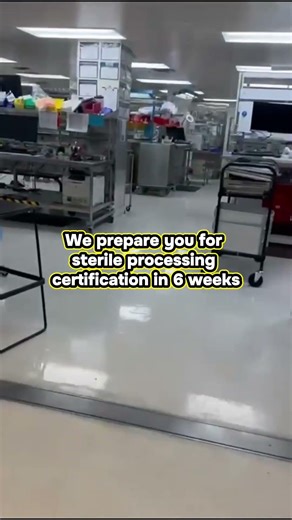 Already working in sterile processing but not certified? Our 6-week exam prep is designed to help