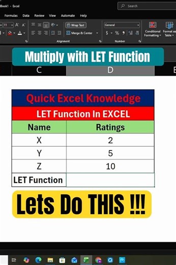 LET Function in Excel | LET Formula in Excel | New Formula in Excel