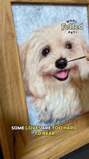 Customized wool felt is a permanent treasure of your furry child’s love! 🐾