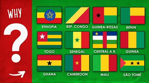 Why do all West African countries have similar flags?