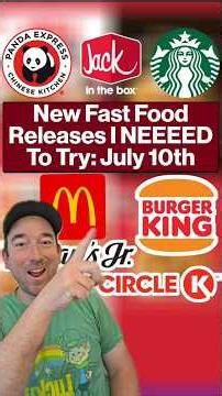 NEW Fast Food Releases I NEED Now #fastfood #mcdonalds