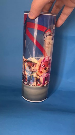 Paw Patrol Insulated Tumbler, with lid and metal straw, for hot and cold drinks. Like, follow and share Link in bio to order #pawpatrol #tumblers #htvrontsublimation #htvautoheatpress