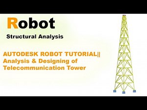 AUTODESK ROBOT TUTORIAL|| Analysis & Designing of Telecommunication Tower Part 1/2 #shorts