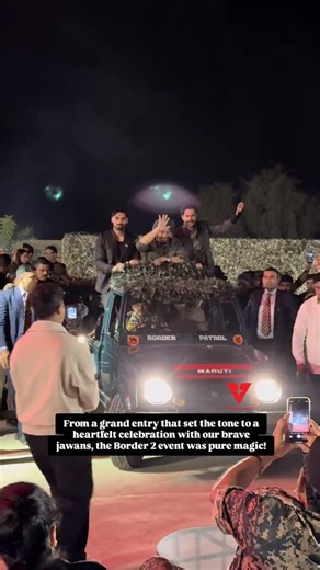 Varinder Chawla on Instagram: "29 years later, the roar is louder than ever. Witness the incredible highlights from the Border 2 event, where the energy of the desert met the passion of our soldiers. A celebration of courage, music, and the bond between our stars and the armed forces."
