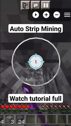 Minecraft Auto Mining with auto clicker