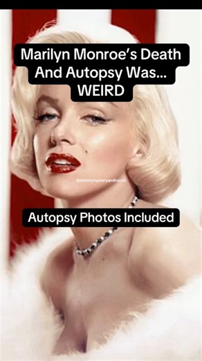 Marilyn Monroe's Death and Autopsy was WEIRD #fyp #History #historytok #DidYouKnow #marilynmonroe #reels #documentary #historyfacts #shorts #jfk #johnfkennedy | History, Mystery, and Horror