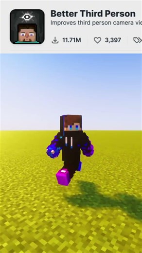 third person #minecraft #mechanicmods #minecraftmod #gaming #minecraftshorts #minecraftbeauty #games