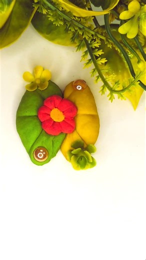 satisfying clay art shorts 🥰💚 satisfying clay craft ideas #trending #funny