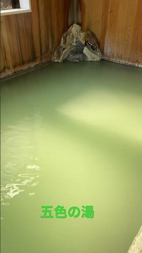 うぐいす色のにごり湯 塩原元湯 大出館