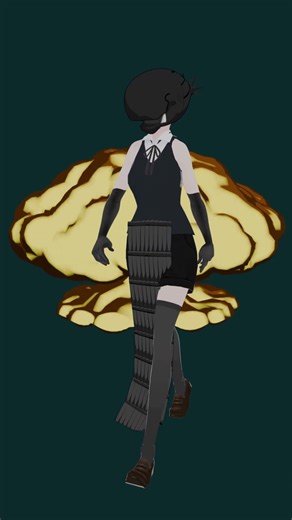 Bomb Devil From Chainsaw Man Blender #blender #chainsawman #shorts