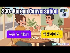🇰🇷 200+ Easy Korean Speaking Practice | Daily Korean Conversation for Beginners (Q&A) | A1