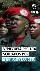 Venezuela recluta 5.600 soldados más ante "amenazas" de EU