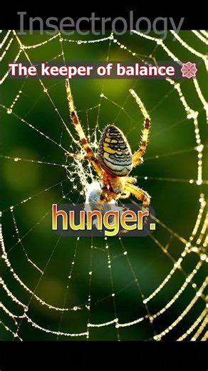 spider catching mosquito in web #insects #facts #nature