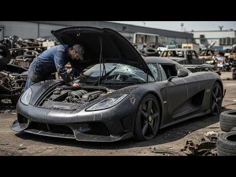 ASMR Full Restoration of a $3,000,000 Koenigsegg Jesko 2020 | From Total Disrepair to Brand New