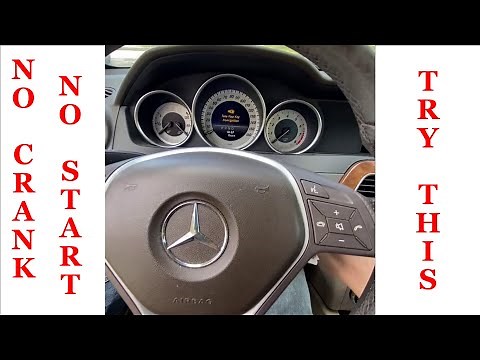 Mercedes 2008-2014 C300 C250 GLK350 won't crank, won't start. Try this, it might get you home.