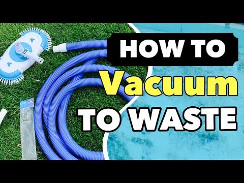 How to vacuum to waste, get dead algae out of your pool.