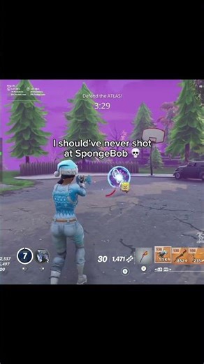 SpongeBob shot in Fortnite save the world | #fortnite #spongebob