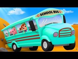 Wheels On The Bus Go Round And Round | Nursery Rhymes Songs For Kids | Baby Song By Luke & Lily