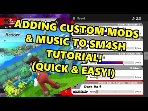 How to Add Custom Mods & Music in Sm4sh! (Tutorial - Easy & Quick!)
