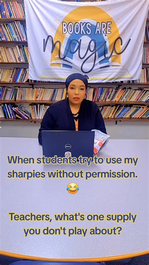When students try to use my sharpies without permission. 😂 #teacher #teacherlife #teachersoftiktok