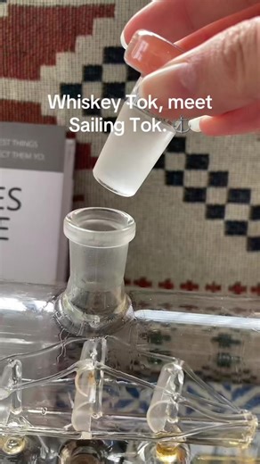 Whiskey Tok, meet Sailing Tok. ⚓️ #whiskeydecanter #decanter #whiskeylover #cocktails #essentials