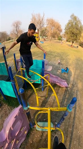 Bela Ciao pov Climbing in playground