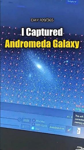 25 Million Light Years Away Andromeda Galaxy Captured Through My Telescope #astrophotography #astro