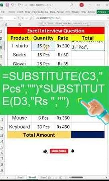 Most Asked Excel Interview Question For Beginners #excel #excelformulas #spreadsheetmagic