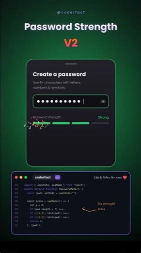 Password Strength Meter NextGen Tutorial | Animated UI with Confetti & Live Score!
