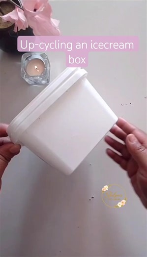♻️ Best Out of Waste – Ice-Cream Box DIY#diy#short#recycledart#shortviral #bestoutofwaste
