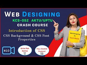 CSS Background Properties | Background-image, size, repeat, position | CSS Font Properties | AKTU