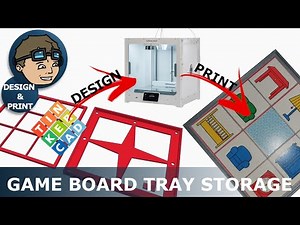 Game Board Tray Storage (Let's Design & 3D Print)