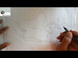 menggambar peta Indonesia versi sederhana(geografi