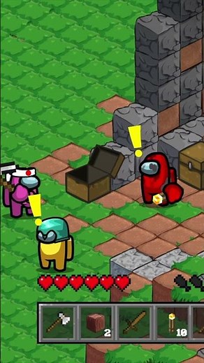 Among Us x Minecraft: EPIC CAVE BATTLE! ⛏️ #amongus #amonguszombie #minecraft