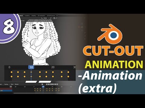 Blender 2d CUT-OUT Animation Course (Part 8) - Animation Extra