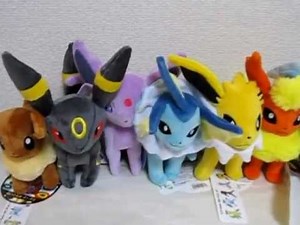 Japan Pokemon Center Eevee Jolteon Flareon Espeon Umbreon Leafeon Glaceon Vaporeon Plush Toy