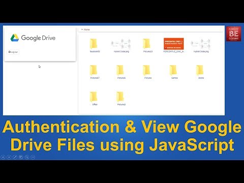Authentication to Google Drive API & Get Lists of files in Google Drive using JavaScript Application